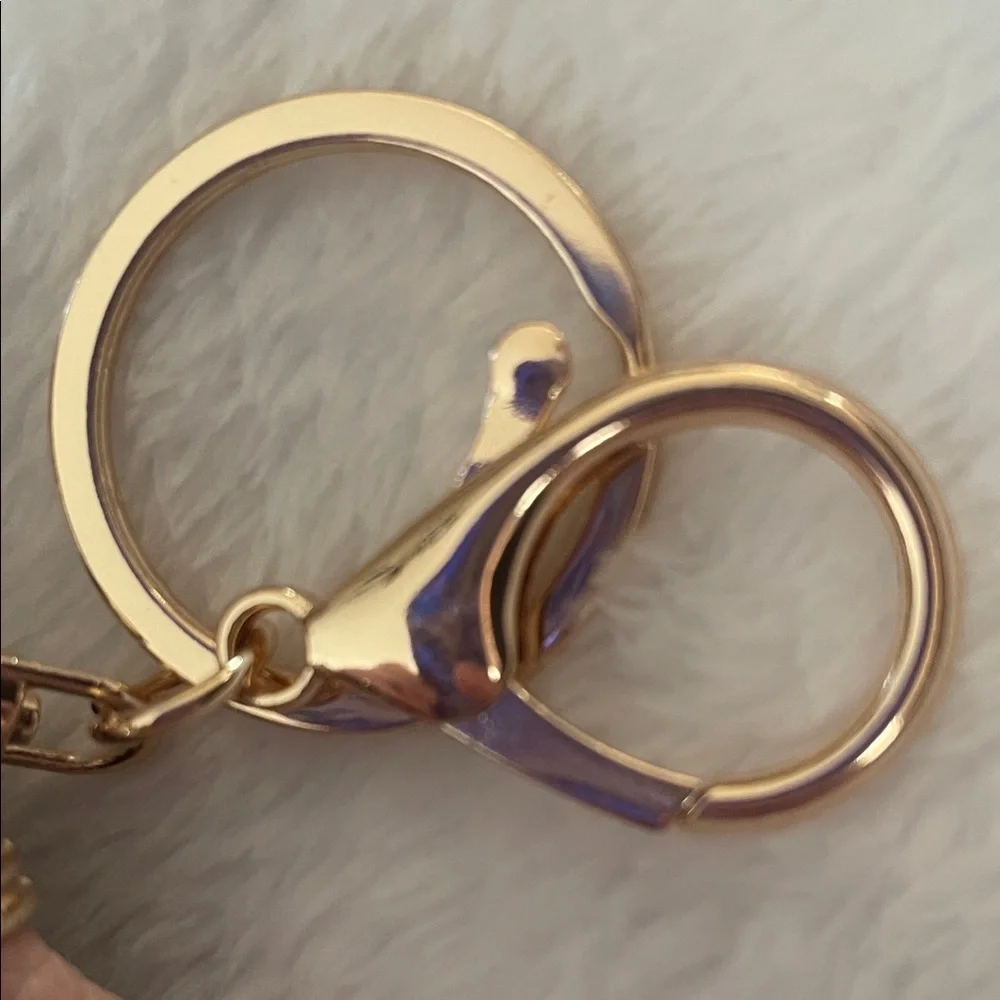 Keychain & Coin purse Charm-Dusty Rose—New-Vegan